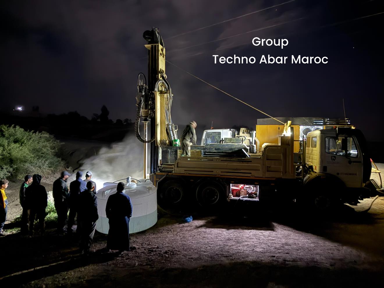 Chantier de nuit Techno Abar Maroc